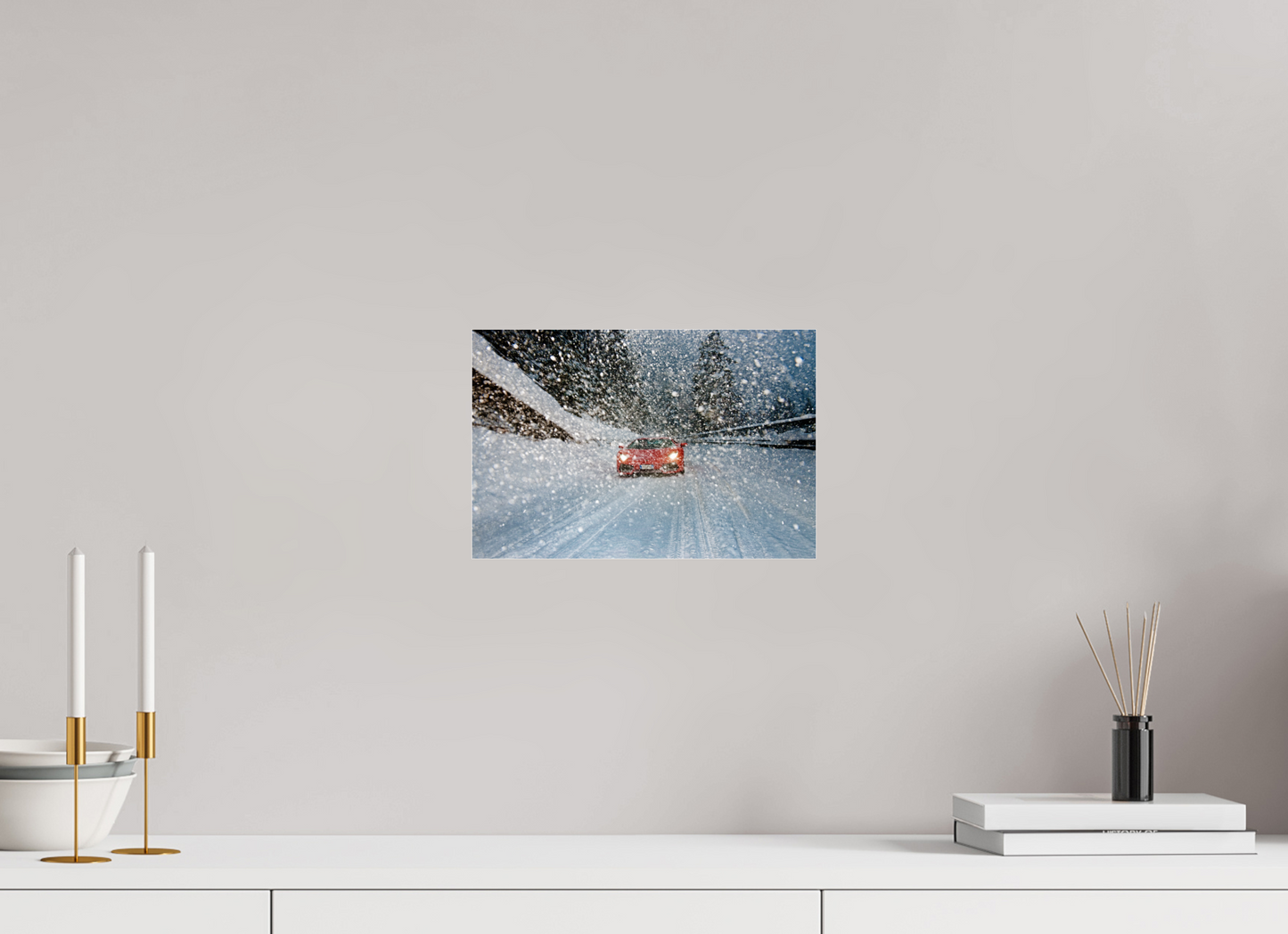 lamborghini im Schnee