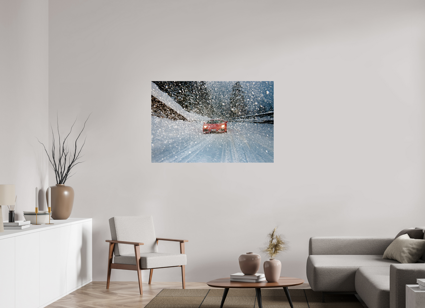 lamborghini im Schnee