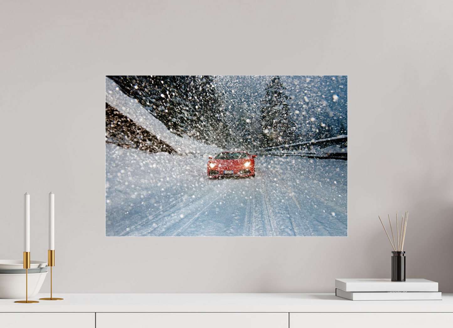 lamborghini im Schnee