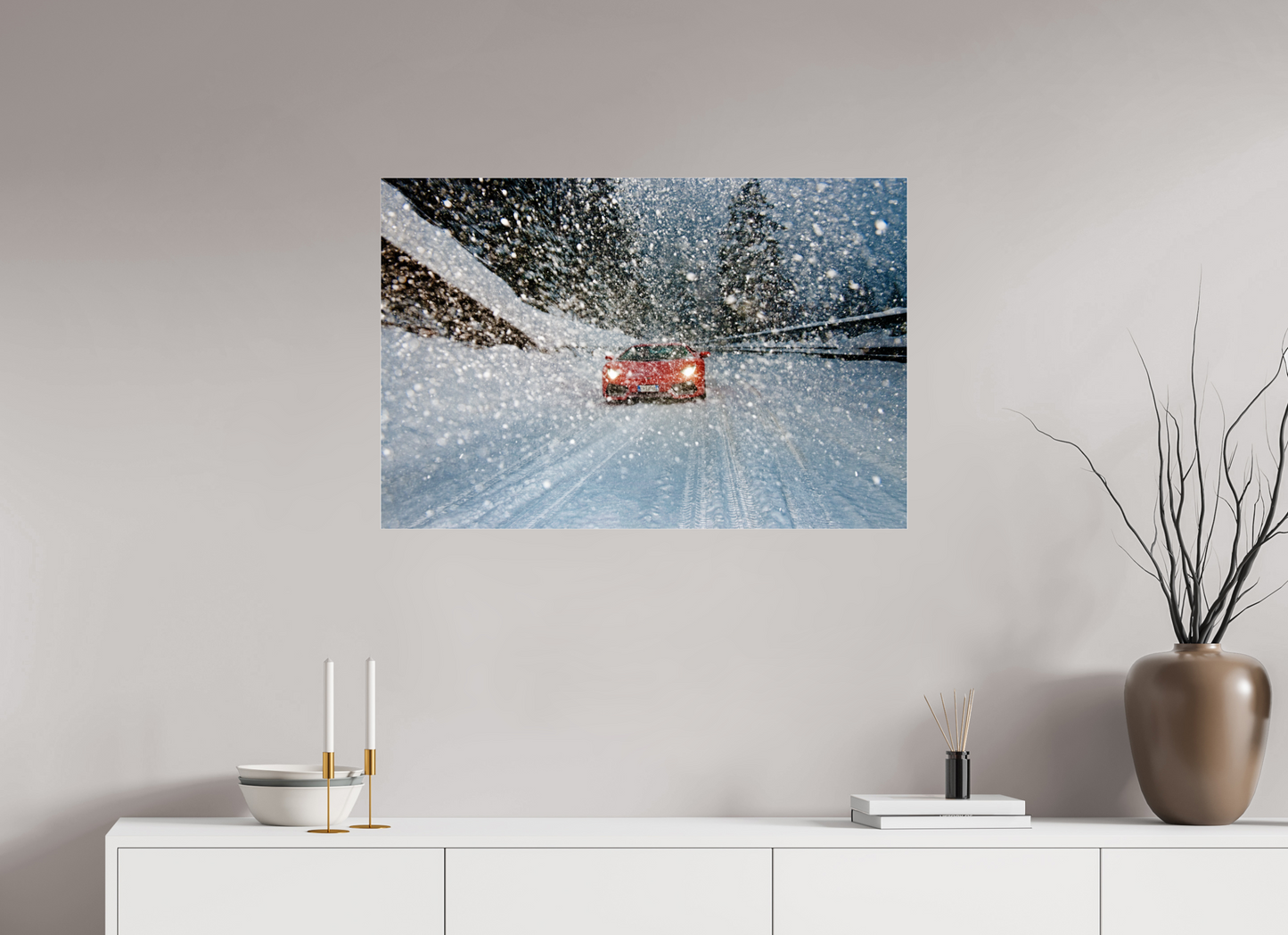 lamborghini im Schnee