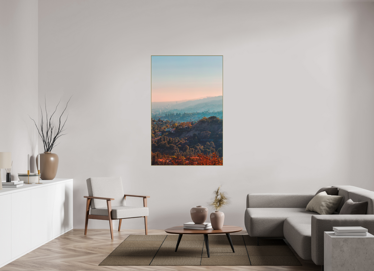 100 x 153,5 cm, ArtBox gold Tiefe 25mm Rahmen 2mm Schattenfuge 4mm Los Feliz - Los Angeles
