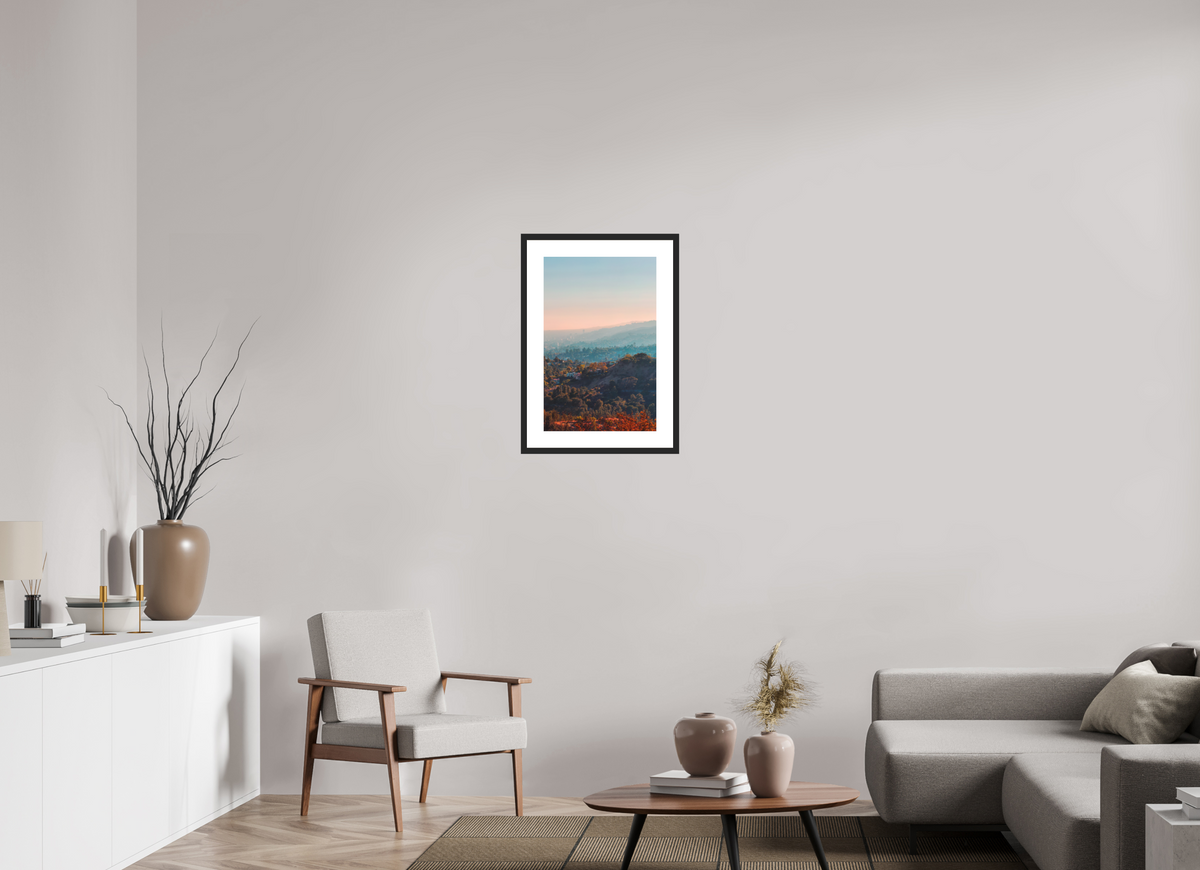40 x 61,4 cm, 20mm Hamburg matt Passepartout 5cm Museumsglas PhotoRag Los Feliz - Los Angeles