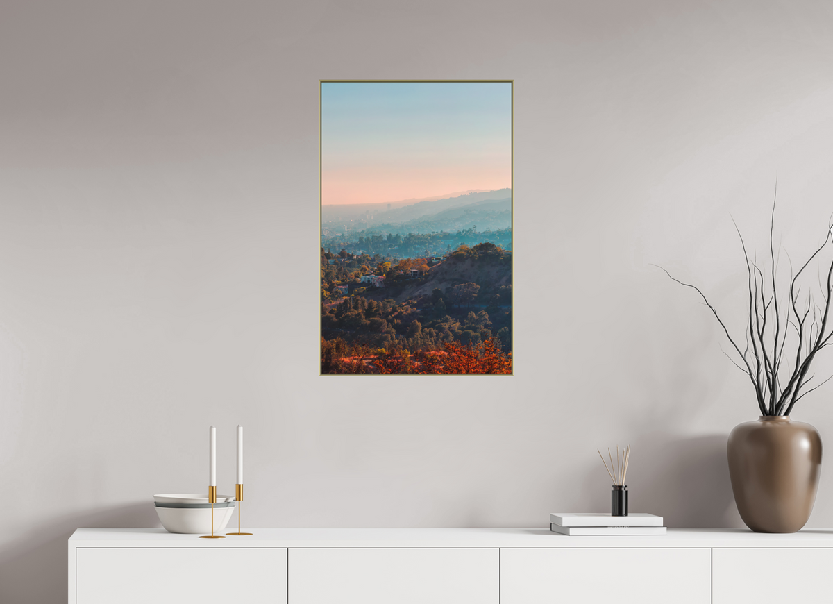 50 x 76,7 cm, ArtBox gold Tiefe 25mm Rahmen 2mm Schattenfuge 4mm Los Feliz - Los Angeles