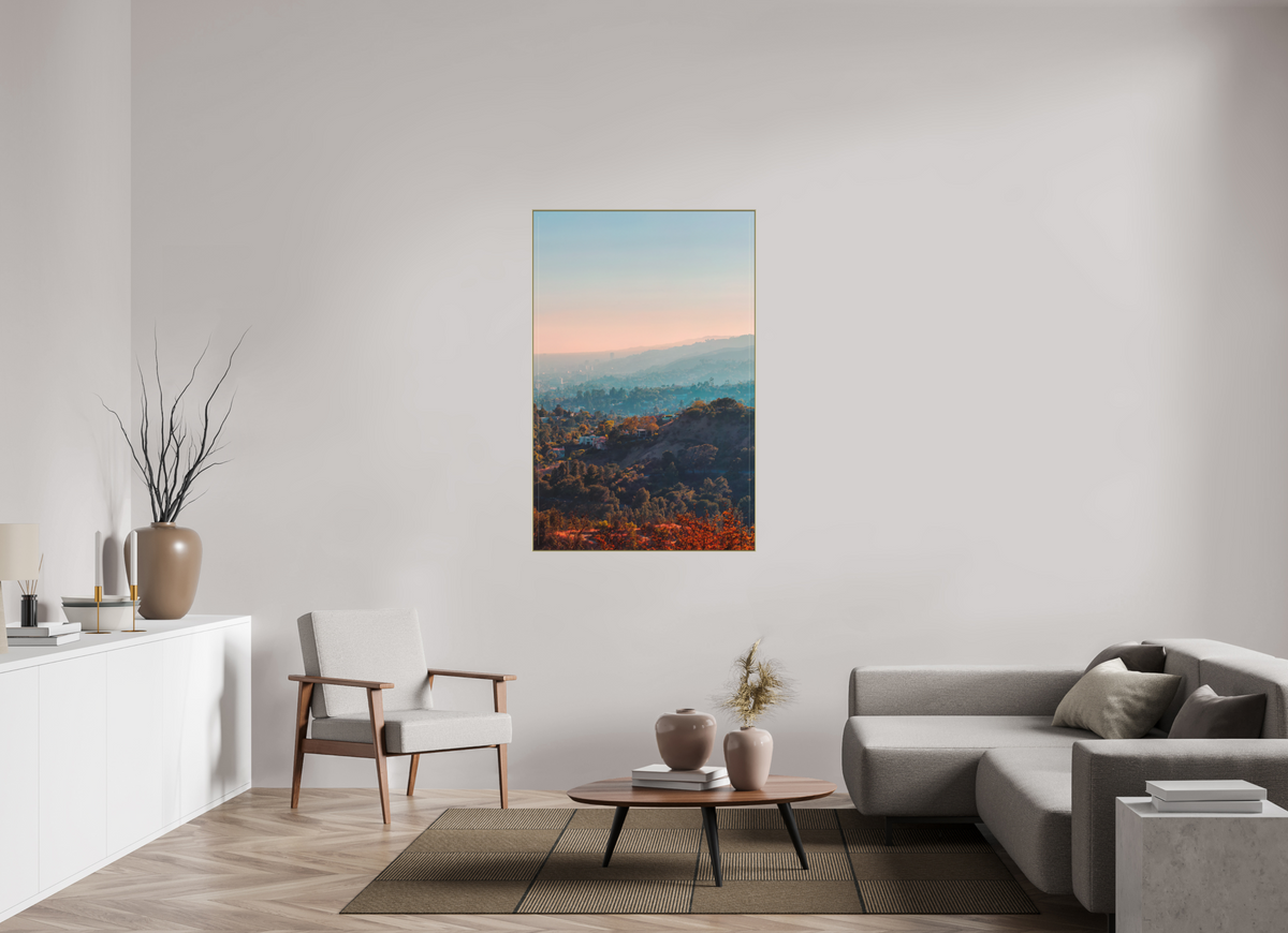 90 x 138,1 cm, ArtBox gold Tiefe 25mm Rahmen 2mm Schattenfuge 4mm Los Feliz - Los Angeles