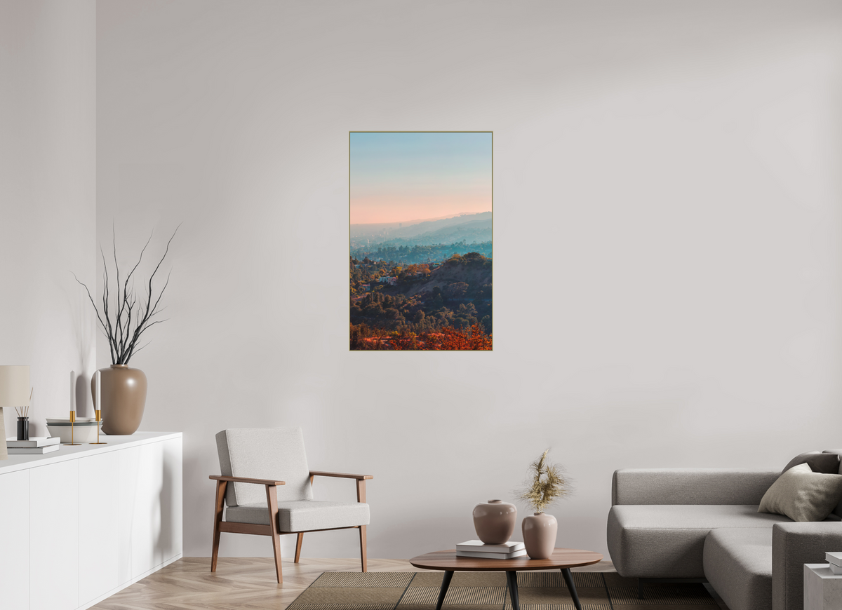 70 x 107,4 cm, ArtBox gold Tiefe 25mm Rahmen 2mm Schattenfuge 4mm Los Feliz - Los Angeles