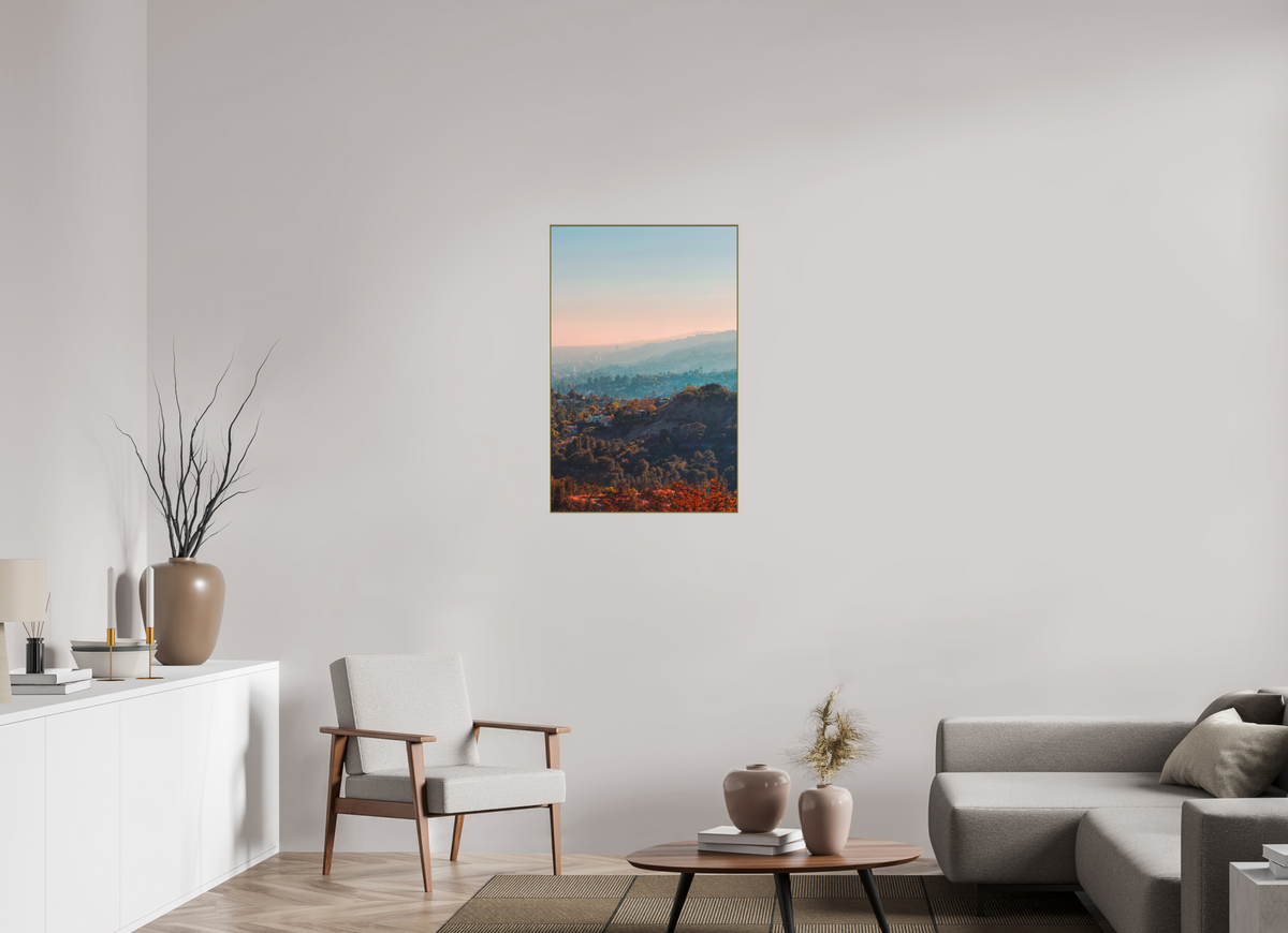 60 x 92,1 cm, ArtBox gold Tiefe 25mm Rahmen 2mm Schattenfuge 4mm Los Feliz - Los Angeles
