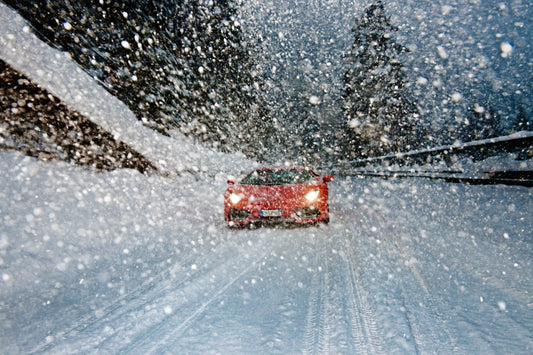 lamborghini im Schnee