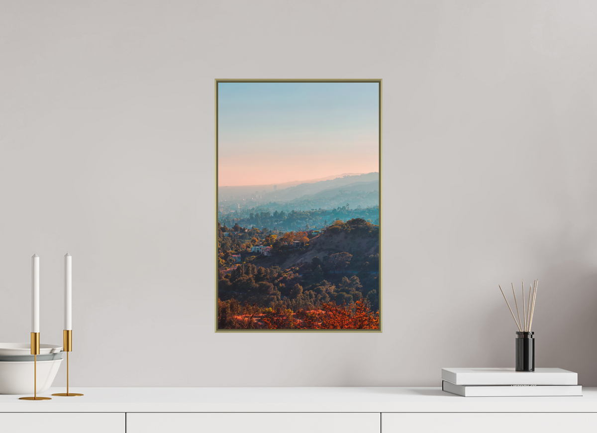 30 x 46 cm, ArtBox gold Tiefe 25mm Rahmen 2mm Schattenfuge 4mm Los Feliz - Los Angeles