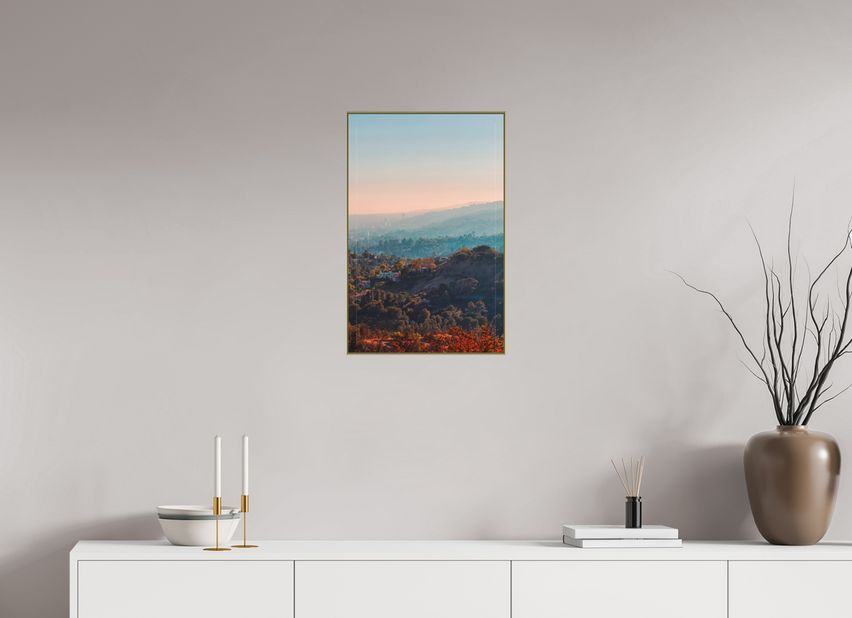 40 x 61,4 cm, ArtBox gold Tiefe 25mm Rahmen 2mm Schattenfuge 4mm Los Feliz - Los Angeles